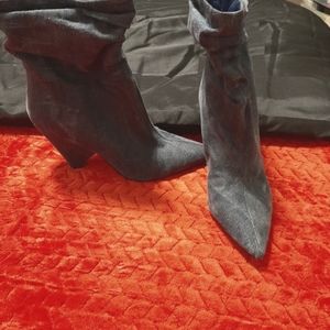 Denim ankle boot